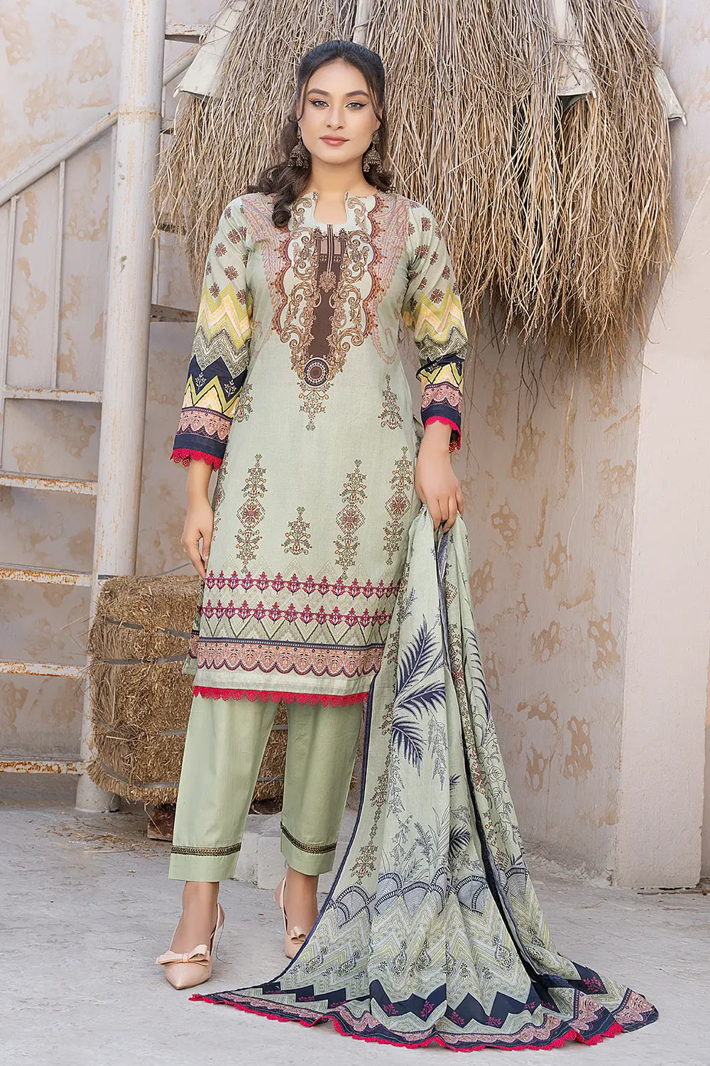 Pima Digital Printed Lawn  BR-1411