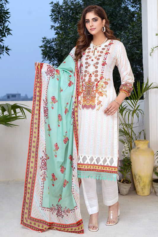 Hoor Digital Printed Lawn BR-1298