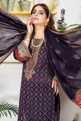 Hoor Digital Printed Lawn BR-1301