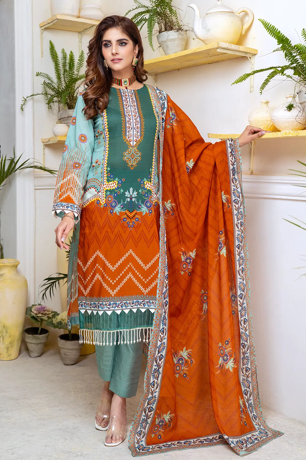 Hoor Digital Printed Lawn BR-1303