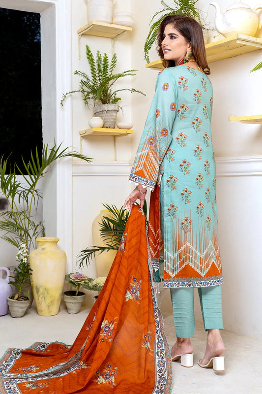 Hoor Digital Printed Lawn BR-1303