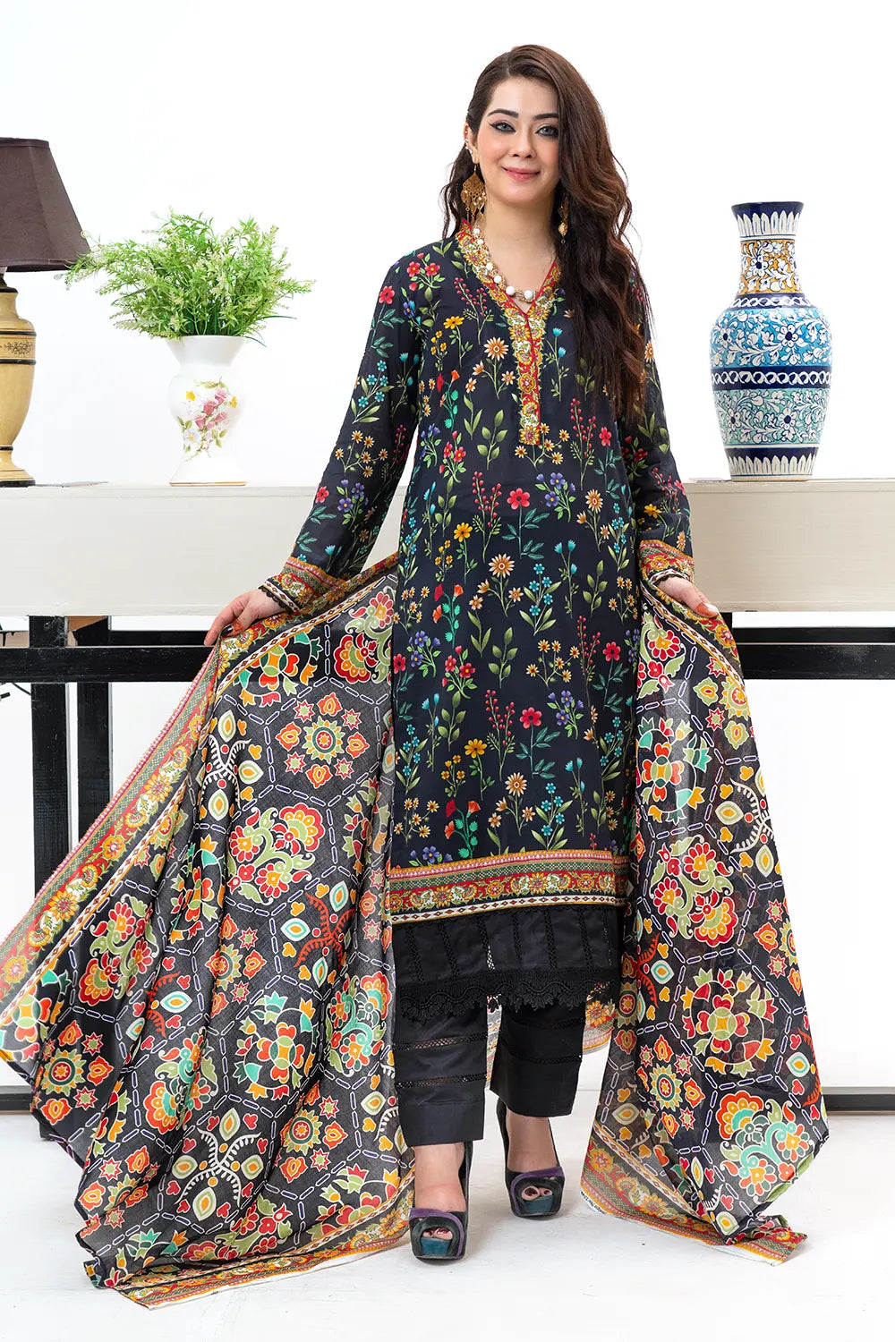 Mahjabeen Digital Printed Lawn BR-1348