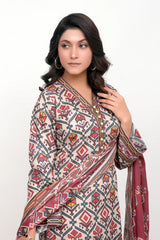 Shama Digital Printed Lawn  BR-1375