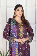 Reet Digital Printed Lawn BR-1398