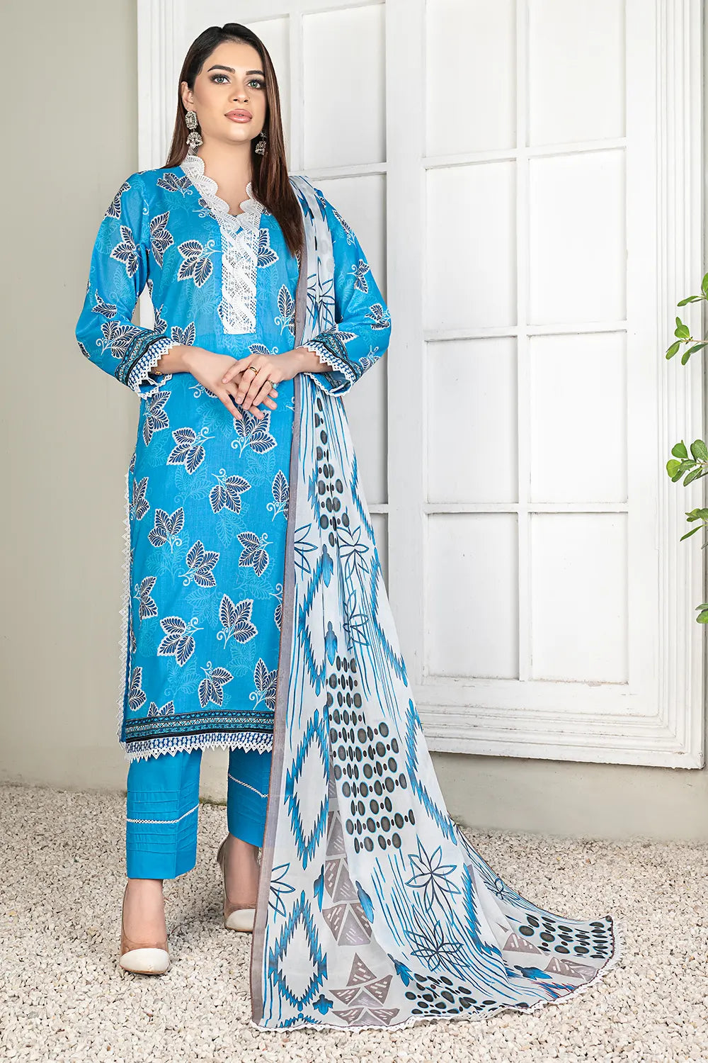 Reet Digital Printed Lawn BR-1403